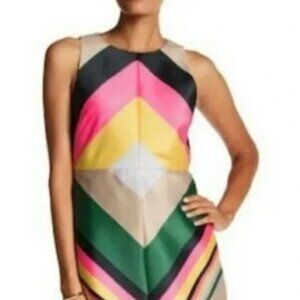 NWT J.CREW Collection Women's Colorful Striped Sleeveless A-Line Dress